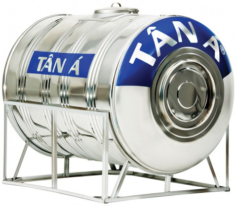 Bồn nước inox Tân Á 4000L ngang